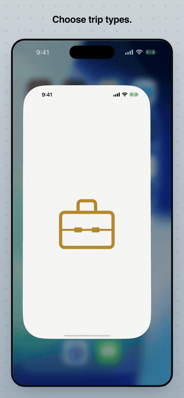 A packing list building itself from the trip type, with sensible quantities